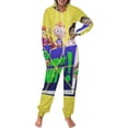 thumbnail image 2 of Super Why Men's Hooded Jumpsuit - Zip Up One Piece Pajamas Soft Cozy Winter Warm Plush Loungewear, 2 of 8