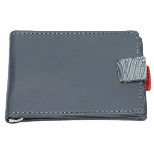 Billetera plegable, billetera plegable, billetera gris claro, billetera plegable para hombre, billetera plegable, funcionalidad versátil
