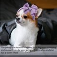 thumbnail image 5 of Paquete de 2 diademas con lazo grande para mascotas, tocado con lazo elástico, tocado con lazo de poliéster, cubierta para la cabeza para perro, gato, cachorro, ropa de baño, 5 of 5