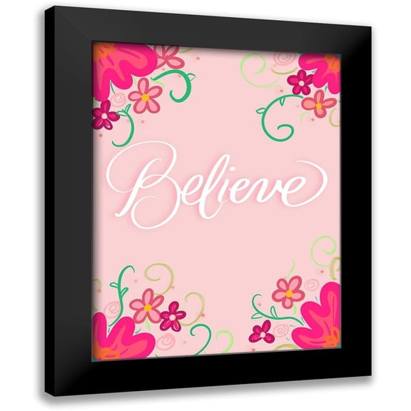 Batista, Dee 12x14 Black Modern Framed Museum Art Print Titled - Believe