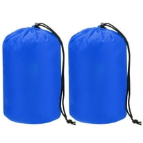 Uxcell 2-Pack Stuff Sack, 5 x 10 Inch Waterproof Storage Sacks Drawstring Ultralight for Backpacking [Sapphire Blue]