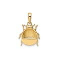 thumbnail image 4 of 14k Yellow Gold Ladybug Pendant for Women with Rhodium and Rose Accents, Polished Insect Jewelry Symbolizing Luck and Joy, Whimsical Nature Motif Necklace, 4 of 6