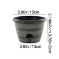 thumbnail image 2 of OCCOA Self-Watering Barrel-Style Planter Thickened Double-Layer, Plastic Flower Pot with Water Reservoir, Home Decor Succulent Planter, Multicolor, 2 of 6