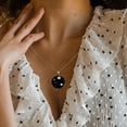 thumbnail image 5 of Halloween Spider Web Necklace Personalized Custom Photo Round Pendant Adjustable Stainless Steel Necklaces with Gift Box for Men Women Mothers Valentine's Jewelry Gift, 5 of 6