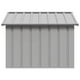 thumbnail image 5 of Dog House VidaXL, acero galvanizado duradero, resistente a la intemperie, gris, 5 of 7