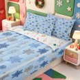 thumbnail image 3 of Manfei Cute Nutcracker Zipper Full Size Comforter Sets with Fitted Sheet and 2 Pillowcases,Western Xmas Festive Zipper Bedding Set,Xmas Reversible,4 Pieces, 3 of 7