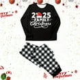 thumbnail image 6 of KHONTS Family Matching Pajamas Sets for Christmas Plain Printed Festive Holiday Loungewear 2 Piece Long Sleeve and Pants Kids 8T, 6 of 9