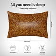 thumbnail image 4 of KLL Golden Glitter Pattern Silk Pillowcase for Hair and Skin Standard Size 20"X 30" Soft Breathable Pillow Covers for Sleeping, 4 of 6