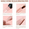 thumbnail image 3 of Extension Gel for Fake Nail Tip and Press Nails Fast Long Lasting Durable Extension Gel Easy DIY Nails at Home 15ml, 3 of 5