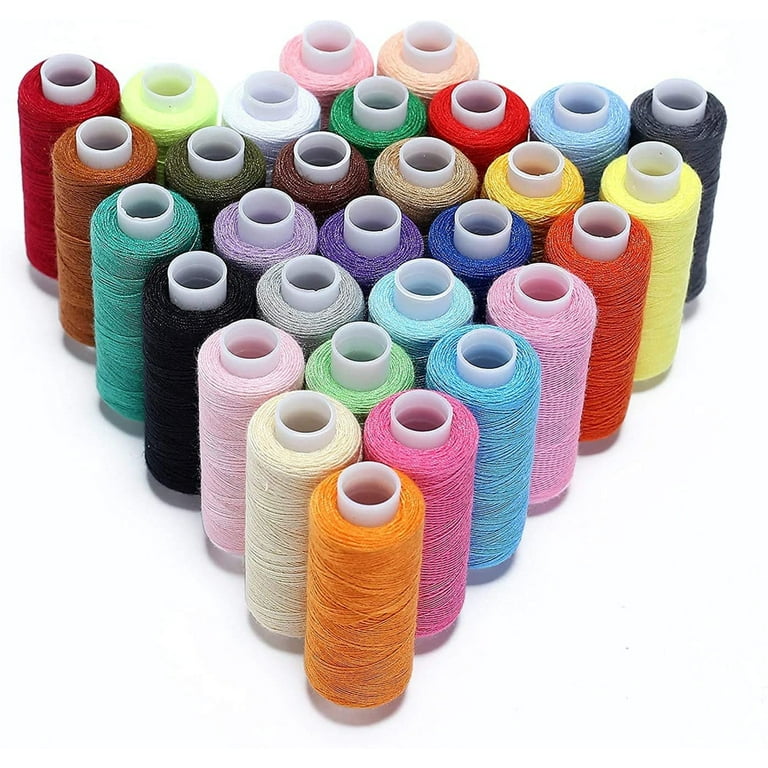 30 Assorted Colour Polyester Sewing Thread Spools 250 Yards Each