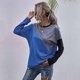 thumbnail image 4 of ICHUANYI liquidación de las mujeres 2022 Otoño e Invierno Costuras holgadas cuello redondo de manga larga Top Fondo contraste Color suéter ICHUANYI WER202308245669, 4 of 9