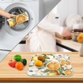 thumbnail image 3 of Yayeee Dish Drying Mat for Kitchen Counter 16" x 18" Microfiber Super Absorbent Coffee Decorative Pad, Oranges Watercolor, 3 of 9