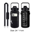 thumbnail image 1 of Funda deportiva para botella de agua de neopreno con correa para senderismo al aire libre (negro) Hugtrwg  Para Estrenar, 1 of 7