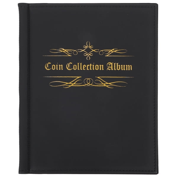Álbum de colección de monedas de plata de PU con 200 cuadrículas, 1 unidad, álbum de colección de dólares de plata