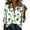 Tops-A499Multicolor, variant on LEKWK St Patricks Day Shirt Women Striped Clover Print Blouses & Button-Down Shirts Lapel Collar Casual Tops Color Block Holiday Outfits