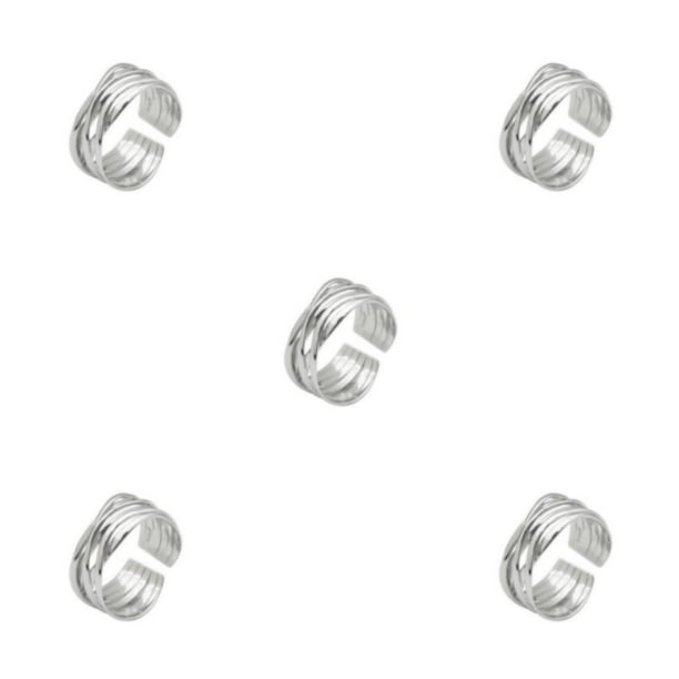 Anillo abierto Minnieouse para Mujeres y Hombres, Cosplay, Fiesta, Banquete, Viaje, Oro blanco