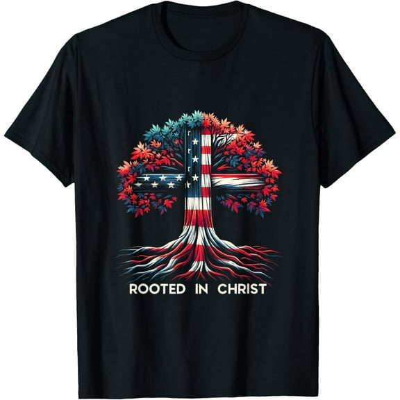 Rooted In Christ Jesus Faith and Love Religious Jesus Lover T-Shirt