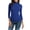 Blue, variant on Women's Turtleneck Tops 3/4 Sleeve Slim Blouse Casual Basic High Neck Solid Fashion Comfy Street Tee, Black S