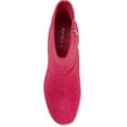 thumbnail image 4 of Top Moda Women Ankle Boots Block High Heels Rhinestone Bling Short Booties Side Zipper HESTER-15 Hot Pink Fuchsia 7, 4 of 5