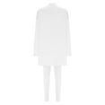 thumbnail image 5 of Babysbule Womens Fall Plus Top Sets Outfit Women's Fashion Casual Color Long Sleeve Irregular Round Neck Shirt Set, 5 of 6