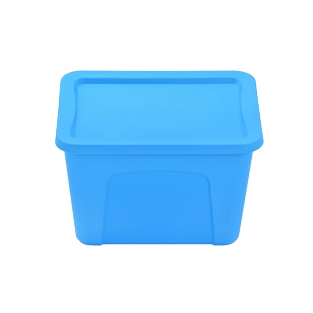 3 Cajas de almacenamiento Livenza azul de 68 L