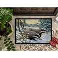 thumbnail image 3 of Carolines Treasures ASA2183JMAT Winter Badgers Door Mat Indoor Rug or Outdoor Welcome Mat 24x36 Doormat  36"L x 24"W, 3 of 4