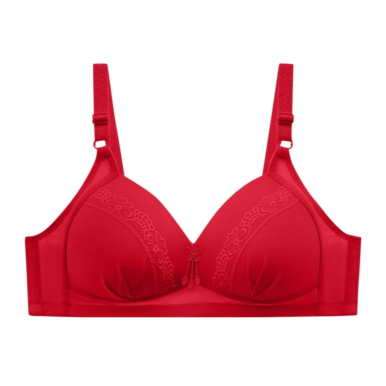 Red Brassiere on White Textile · Free Stock Photo