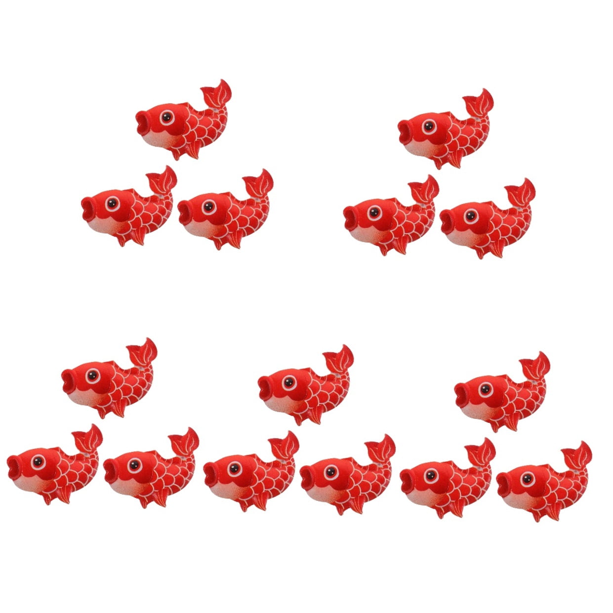 Masteelf 15 pcs Cartoon Fish Refrigerator Magnets Lifelike Fridge Fish Shaped Magnets for Decoration