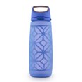 thumbnail image 1 of Ello Wren Glass Water Bottle with One-Touch Flip Lid, 22 oz, Denim, 1 of 1