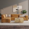 thumbnail image 3 of Rex Left Corner Sectional Modular Sofa with Ottoman in Genuine Leather, 3 of 10