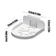 thumbnail image 3 of Soporte de Pared para Cámara de Seguridad, Instalación Sin Taladros | Soporte de Plástico Blanco o Transparente con Adhesivo Resistente | Soporte Ventilado para Vigilancia Doméstica, Monitor de Bebé, 3 of 6