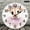12x12in, variant on Patifu Round Wooden Wall Clock Lamb Ballerina Print Silent Sweep Movement Home Decor 10x10in