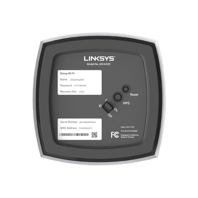 Linksys VELOP MX8000 Tri-Band 4 Gbps Wi-Fi 6 Mesh Router, 2 Linksys VELOP MX8000 Tri-Band 4 Gbps Wi-Fi 6 Mesh Router, 2