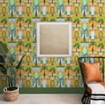thumbnail image 4 of NextWall Orange Tropical Facade Peel and Stick Wallpaper, 4 of 11
