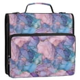 thumbnail image 5 of FORMRS Zipper Binder with Shoulder Strap 2-inch Ring 500 Sheet Capacity File Bag, Pink Marble Pattern, 5 of 5