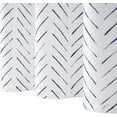 thumbnail image 5 of Blue and White Shower Curtain Herringbone Fabric Shower Curtain Zig Zag Inky Chevron Farmhouse Shower Curtain Zigzag Modern Shower Curtain for Bathroom Waterproof Hooks Included 70x72 inch, 5 of 6