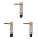thumbnail image 1 of Conector Audio 3 5 Mm Equipo Estéreo Adaptador Cable DIY, 1 of 7