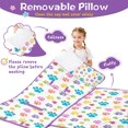 thumbnail image 3 of Pets Paws Print Colorful Toddler Nap Mats for Kids Preschool,Sleeping Mat Bag or Kids,Toddler Sleeping Bag,Toddler Nap Mat or Daycare, 3 of 6