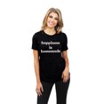 thumbnail image 2 of Happiness Is Homemade Women's Fashion Relaxed T-Shirt Tee Heather Black Small, 2 of 5