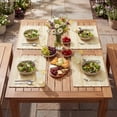 thumbnail image 5 of Sm:)e Wheat Ear Burlap Brown Farmhouse Woven Placemats Set of 4,12x18 Inch, Seasonal Holiday Rustic Kitchen Dining Table Decoration for Home Party Decor, 5 of 6