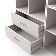 Furniture of America Brooks Stackable 2-Drawer Wood Gray Cabinet