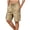 Khaki, variant on Tumotour Summer Cargo Shorts For Men'S Solid Color Pocket Drawstring Bermuda Shorts Elastic Waistband Straight-Leg Shorts