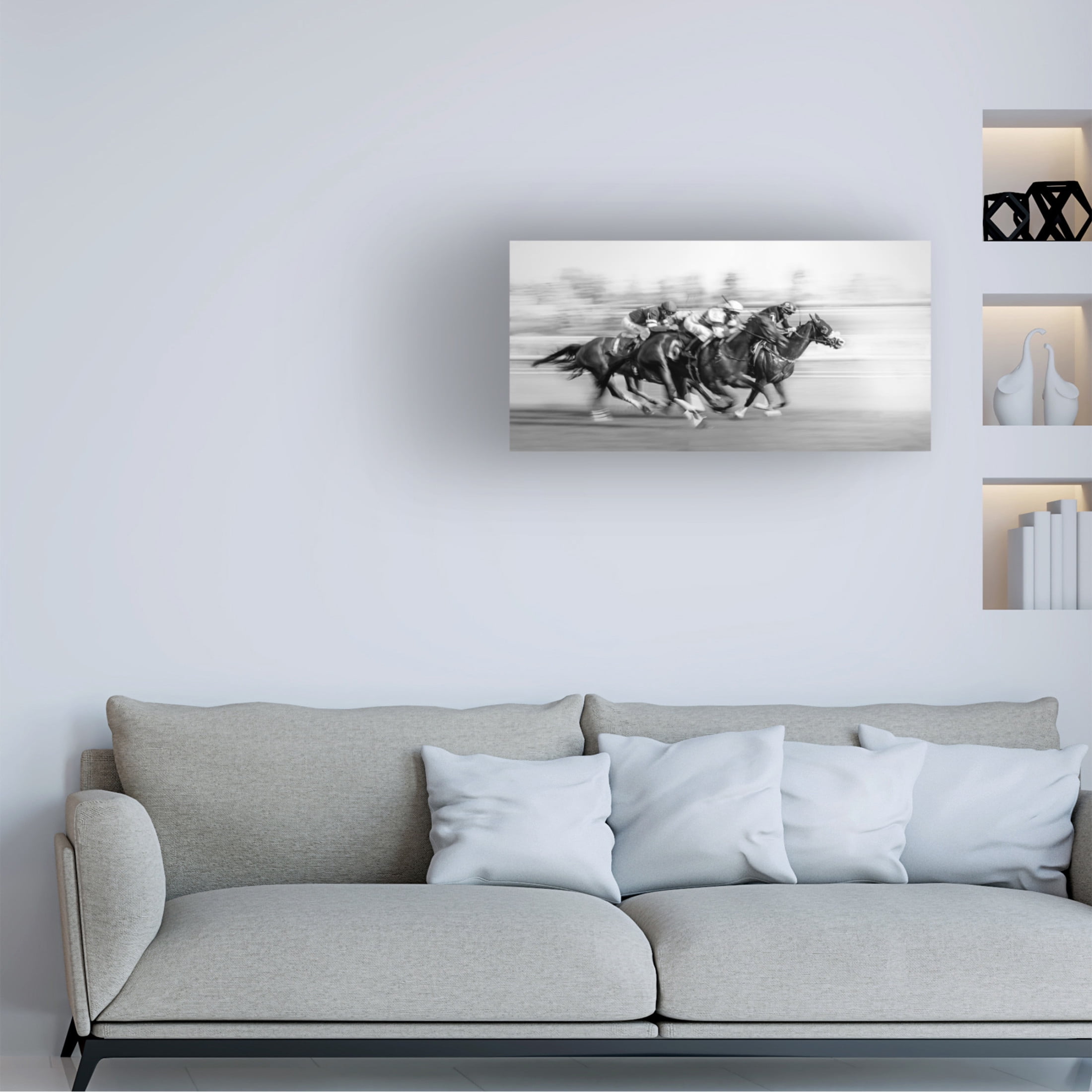 Trademark Fine Art little7 Horse Racing Queens Plate Canvas Wall Art
