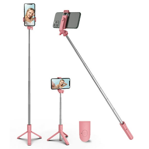 Porte-selfie Portable, Support de Téléphone Portable avec Télécommande Sans Fil Amovible