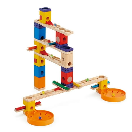 Hape Quadrilla Wooden Marble Run Construction Playset 97 Pieces