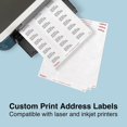 thumbnail image 3 of Staples Laser/Inkjet Address Labels Address Labels 1 X 2 5/8" Clear 30 Labels/Sheet 1500/Carton, 3 of 4
