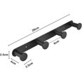 thumbnail image 2 of Ganchos para toallas de pared YUANXCMXG Acero inoxidable 304 Negro 4 ganchos, 2 of 5