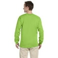 thumbnail image 2 of The Fruit of the Loom Adult 5 oz HD Cotton Long Sleeve T-Shirt - NEON GREEN - M, 2 of 2