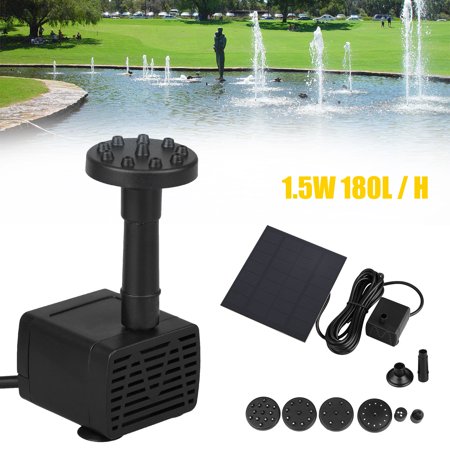Freestanding Water - 200L/H Solar Bird Bath Fountain, Solar Powered Fountain 1.2W Free Standing Floating Birdbath Water Pumps for Garden and Patio,Pond, Pool
