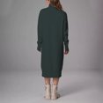 thumbnail image 2 of Women's Winter Maxi Sweater Dress Oversize Long Sleeve Knit Pullover Bell Loose, 2 of 5